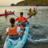 Kayaks sur la Lesse