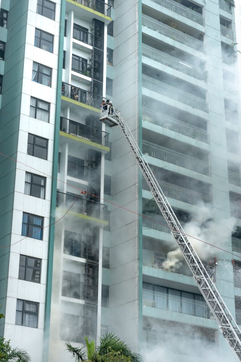 À Saint-Jacques-de-la-Lande, un appartement ravagé par les flammes près de Rennes : l’immeuble évacué