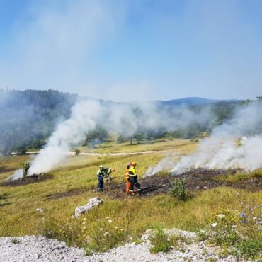 Dijon : un important incendie de forêt en cours près de l'A38